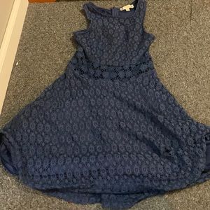 Navy blue iris dress